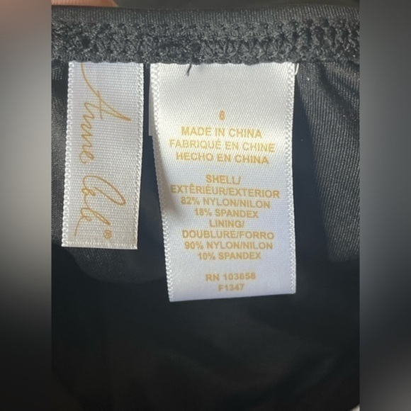 NWT Anne Cole Women's Standard Twist Front Shirred One Piece Swimsuit Sz 6 - Picture 7 of 9